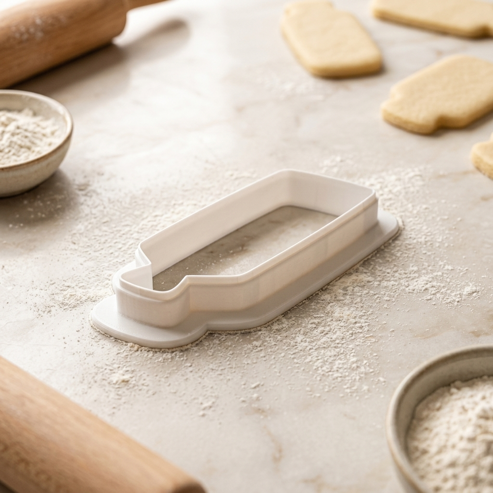 Bookmark Cookie Cutter, 3D Printed Cookie Theme