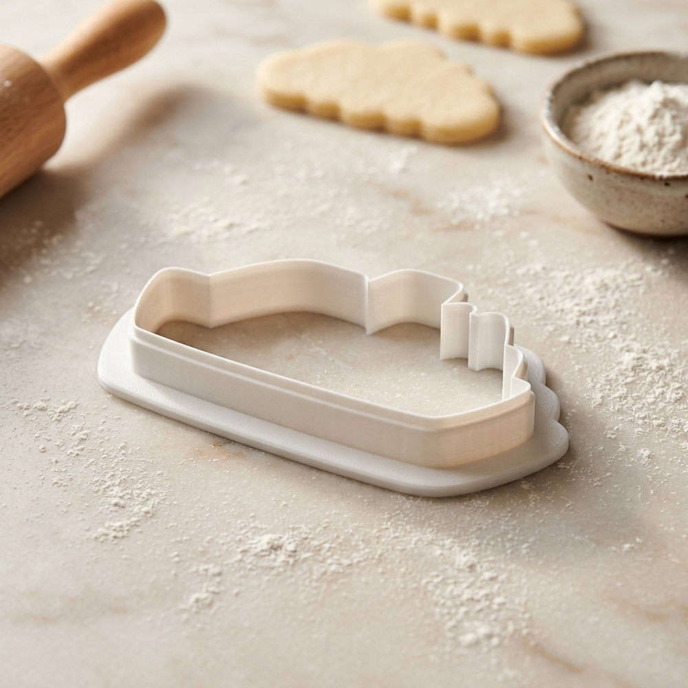 Cruise Ship Side View Cookie Cutter, 3D Printed Outdoor Theme