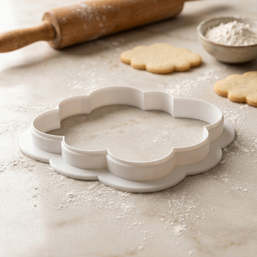 Button Multiple Sizes Available Cookie Cutter, 3D Printed Cookie Theme
