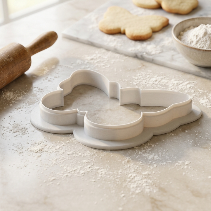 Butter Cookie Cutter, 3D Printed Cookie Theme