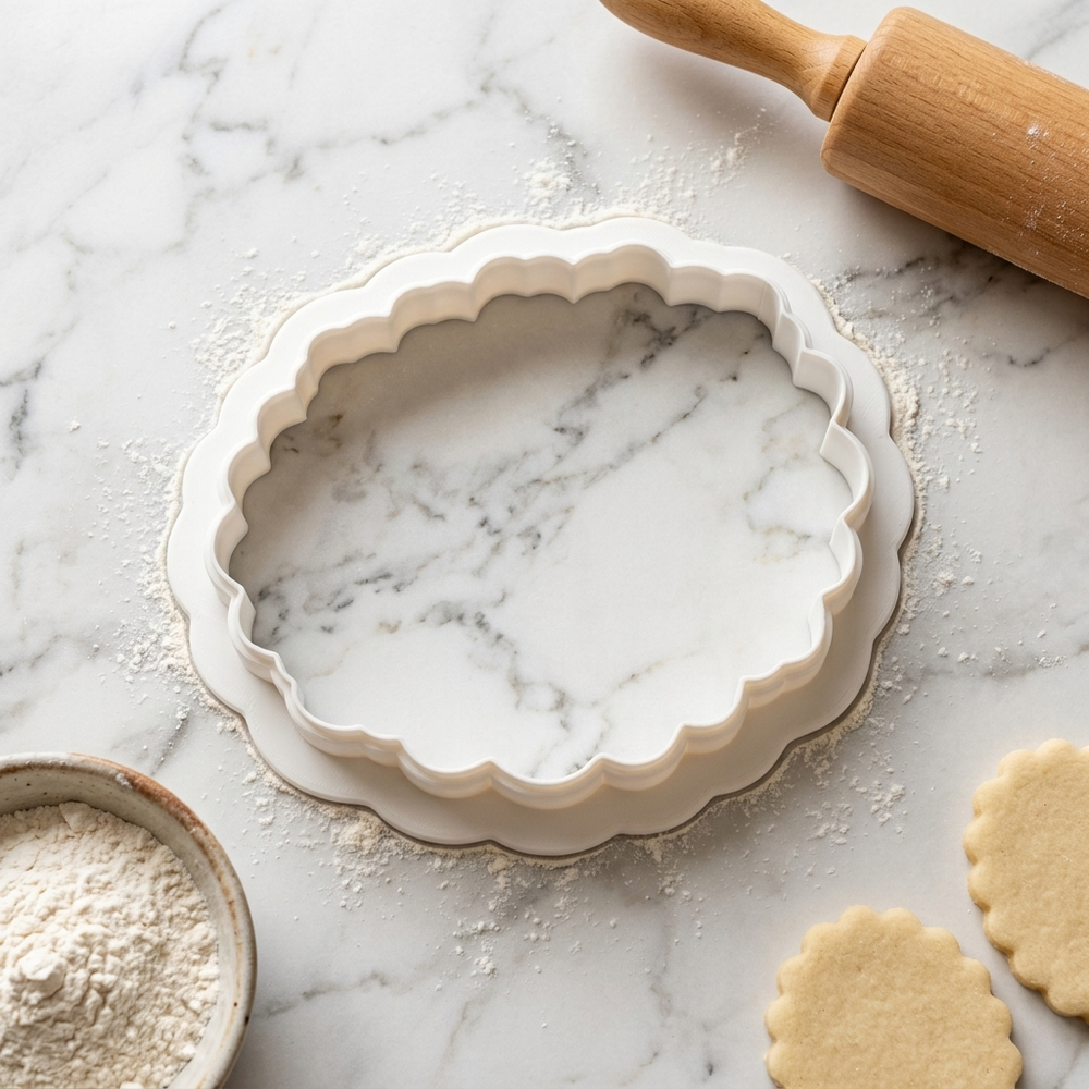 Floral Egg Cookie Cutter, 3D Printed Easter Theme
