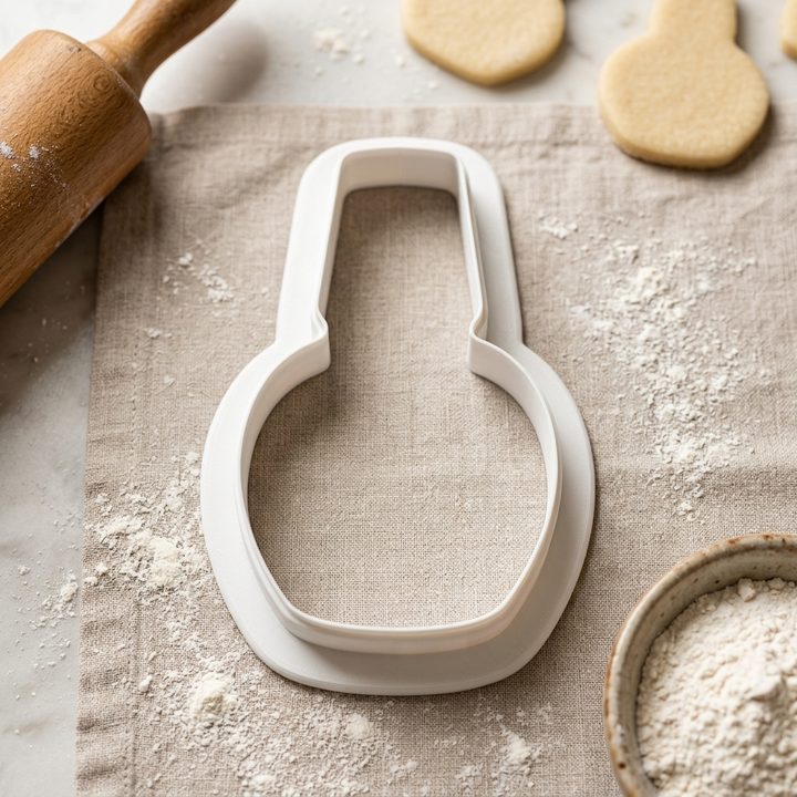 Chubby Nail Polish Cookie Cutter, 3D Printed Cookie Theme