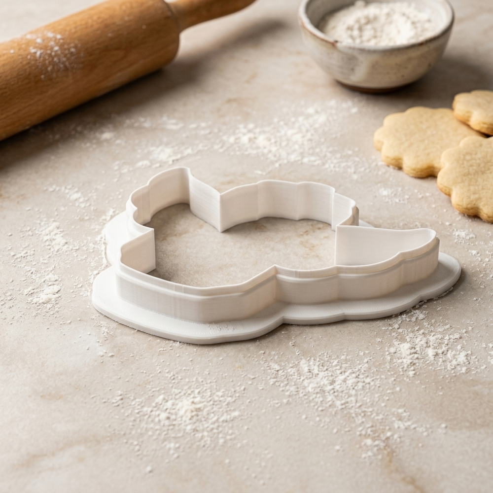 Skinny Beer Can Cookie Cutter, 3D Printed Food Theme