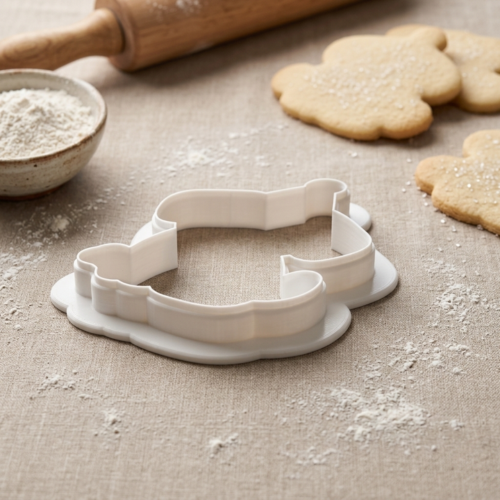 Puppy Birthday Cookie Cutter, 3D Printed Animal Theme