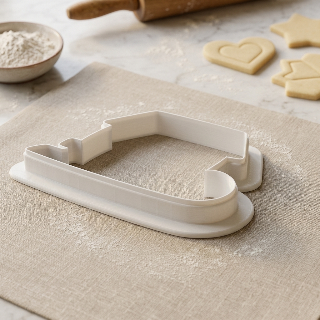 Christmas Farmhouse Sled Cookie Cutter, 3D Printed Christmas Theme