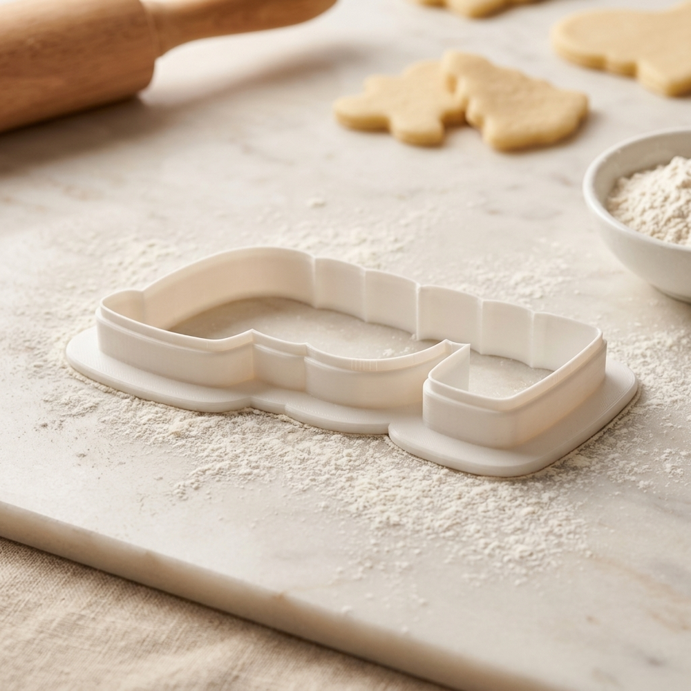 Run Word Cookie Cutter, 3D Printed Cookie Theme