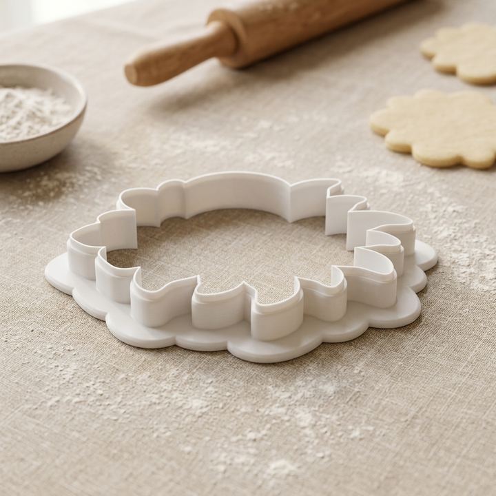 Winter Solstice Detailed Cookie Cutter, 3D Printed Christmas Theme