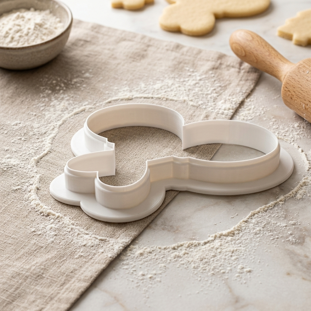 Maracas With Roses Cookie Cutter, 3D Printed Garden Theme