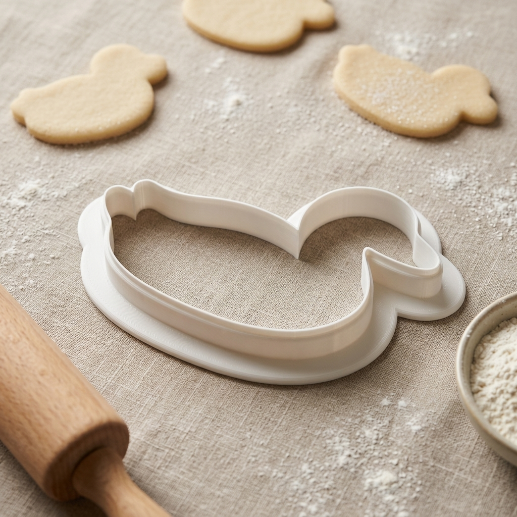 Duck Decoy Cookie Cutter, 3D Printed Animal Theme