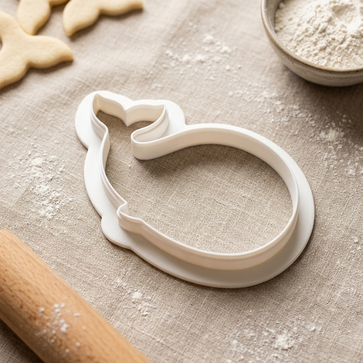 Whale Cookie Cutter, 3D Printed Animal Theme
