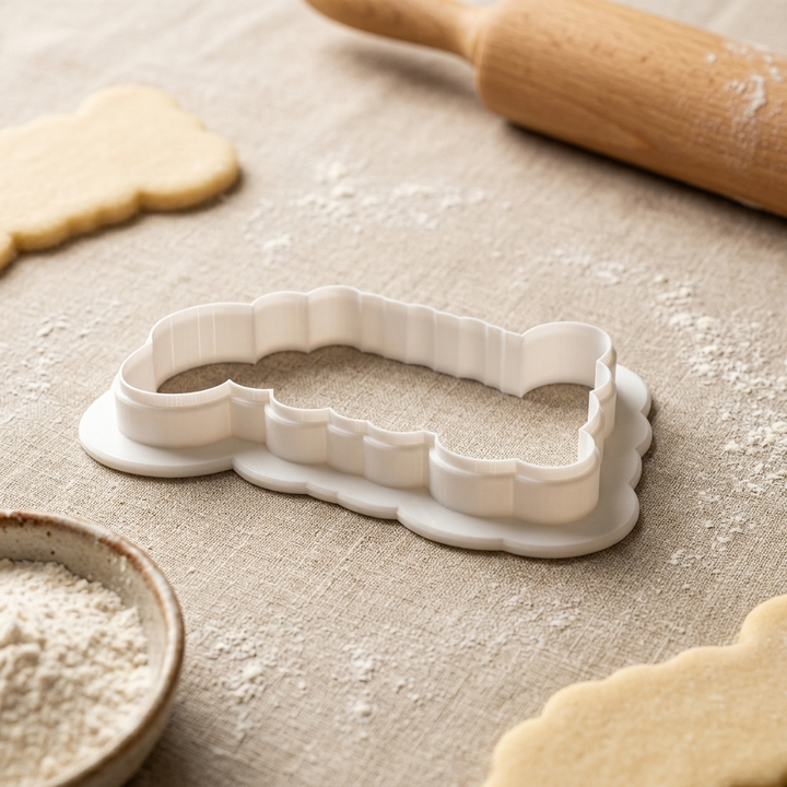 Happy Birthday Cursive Cookie Cutter, 3D Printed Birthday Theme