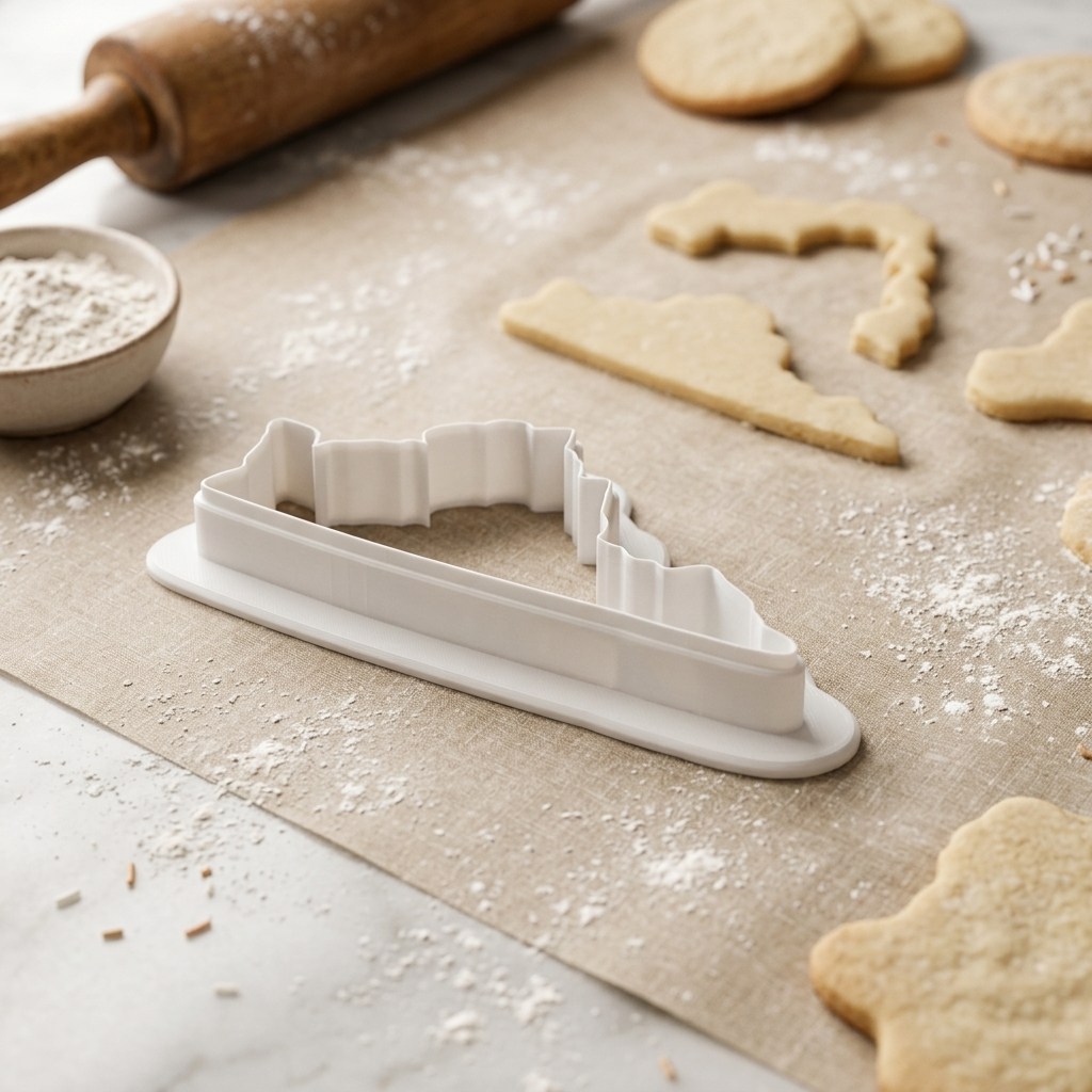 State Of Virginia Cookie Cutter, 3D Printed Cookie Theme