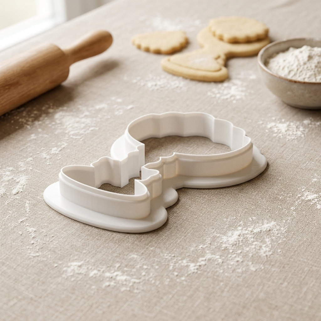 Christmas Cocktail Cookie Cutter, 3D Printed Christmas Theme