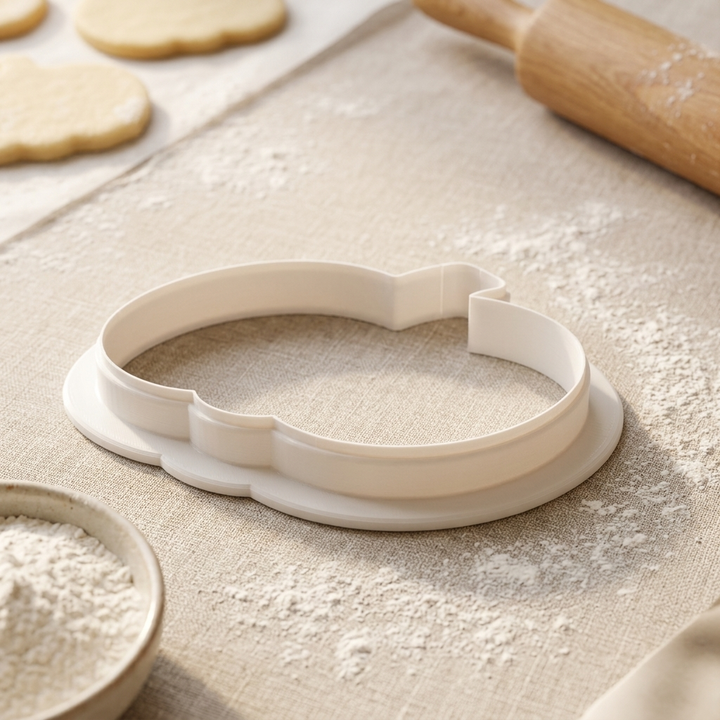 Pumpkin Cookie Cutter, 3D Printed Halloween Theme
