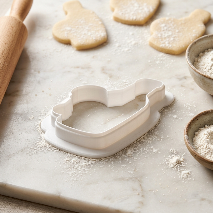 Wine Bottle Cookie Cutter, 3D Printed Baby Shower Theme