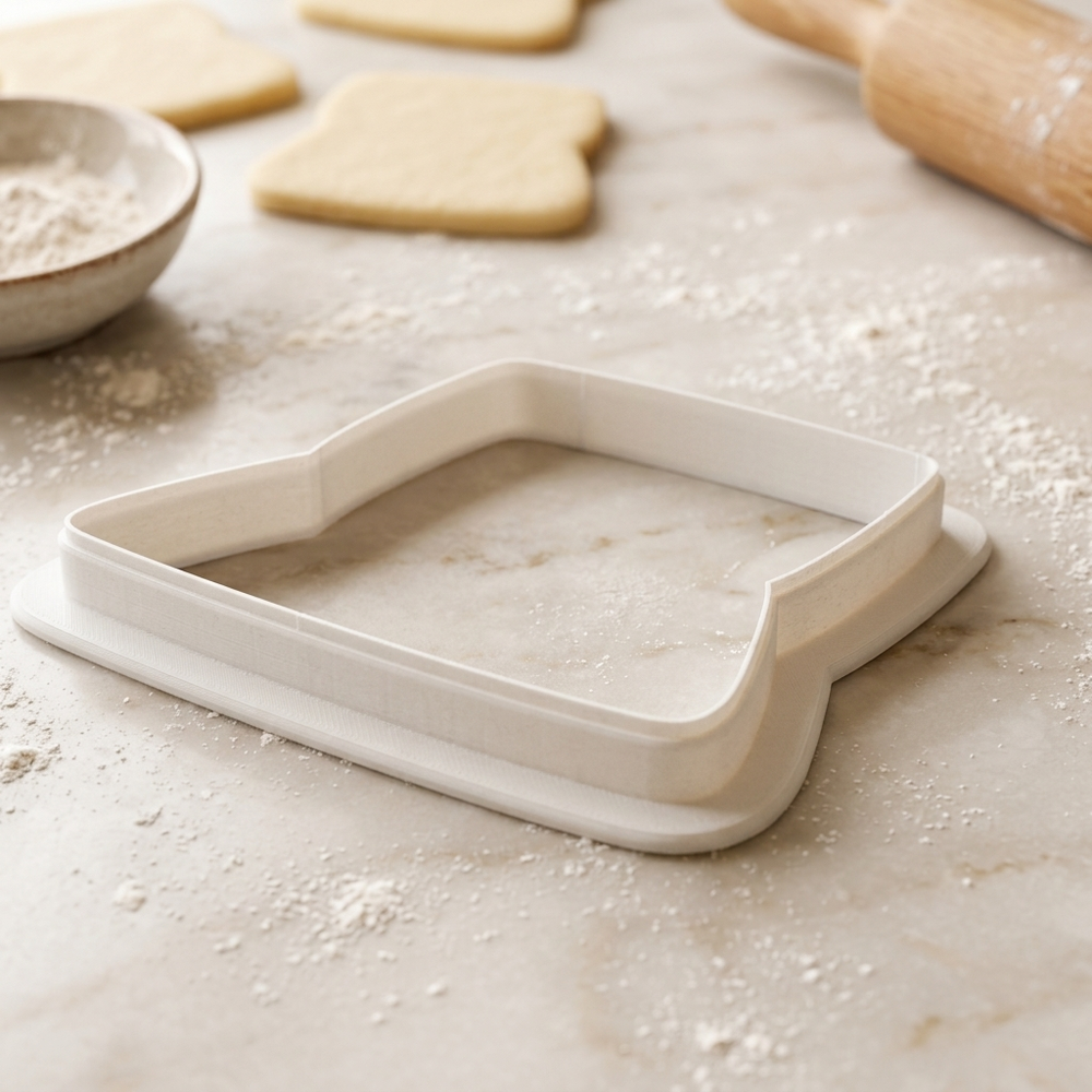 Laptop Cookie Cutter, 3D Printed Cookie Theme