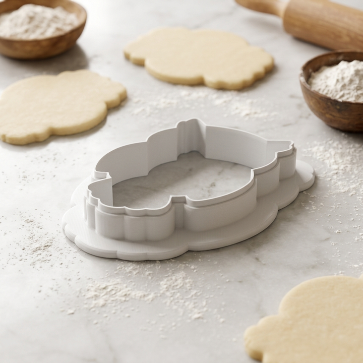 Whimsical Owl Cookie Cutter, 3D Printed Animal Theme