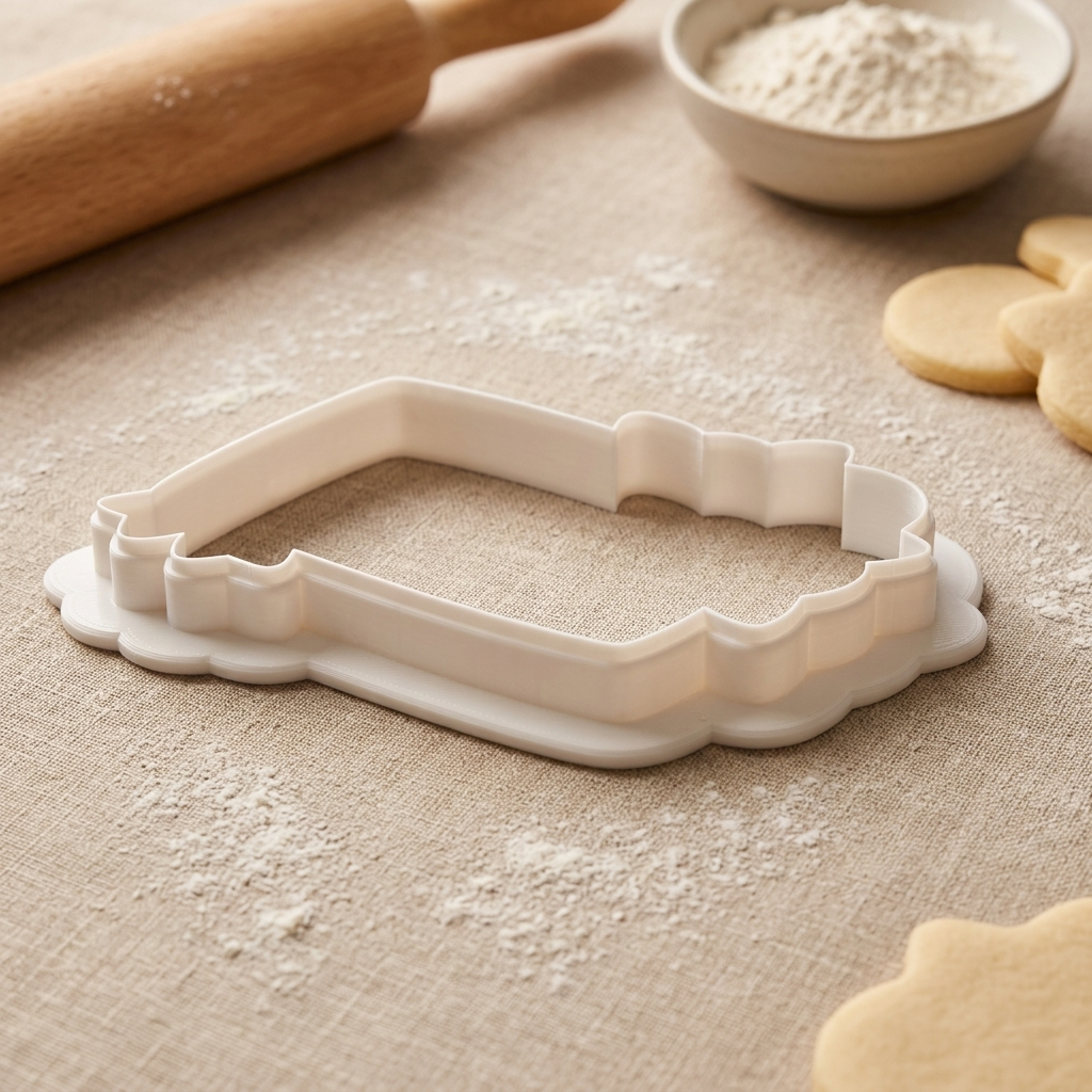 Floral Diploma No2 Cookie Cutter, 3D Printed Graduation Theme