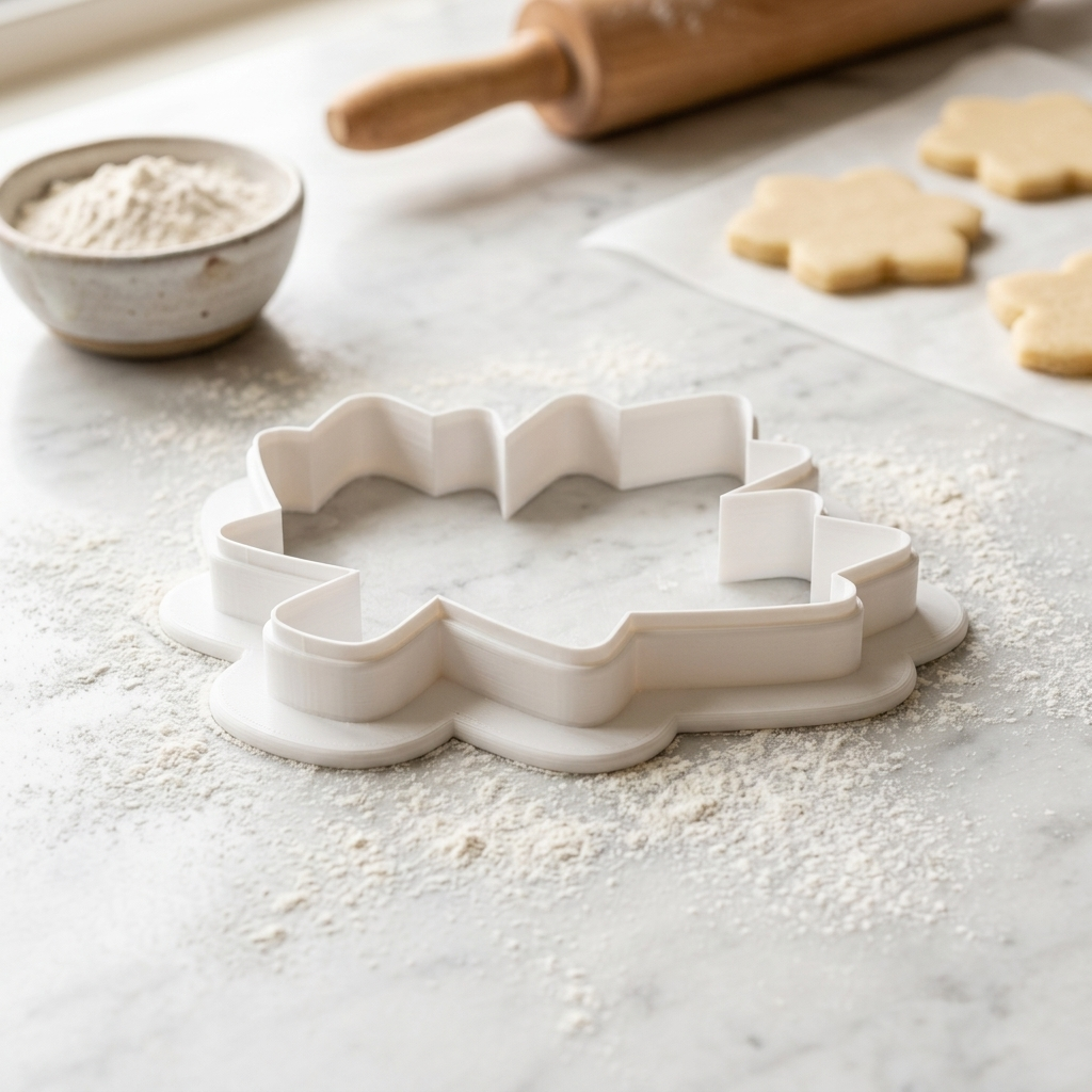 Maple Leaf Canada Outline Cookie Cutter, 3D Printed Holiday Theme
