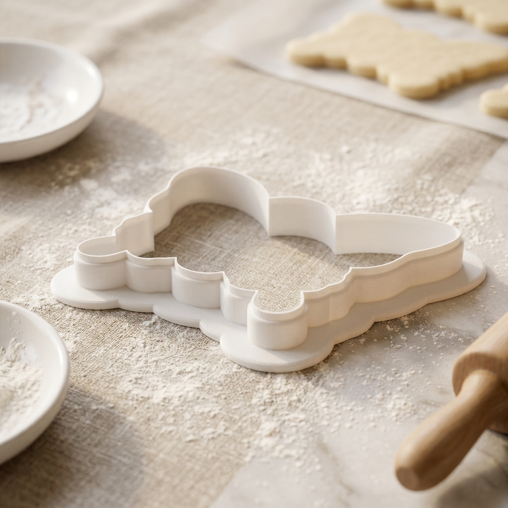 Butterfly Mushroom Cookie Cutter, 3D Printed Garden Theme