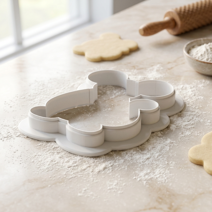 Mouse Cookie Cutter, 3D Printed Cookie Theme