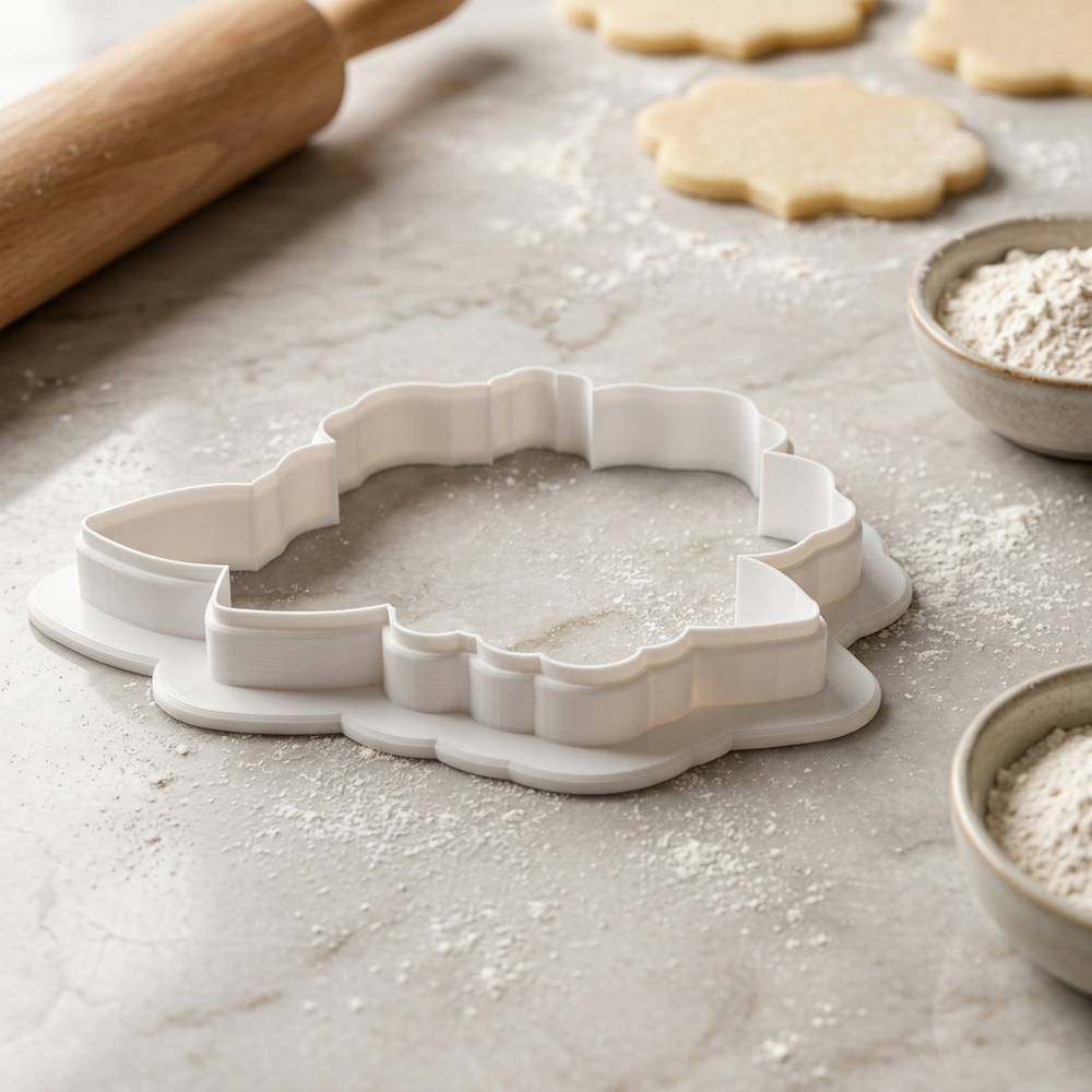 Hibiscus Flower Cookie Cutter, 3D Printed Garden Theme