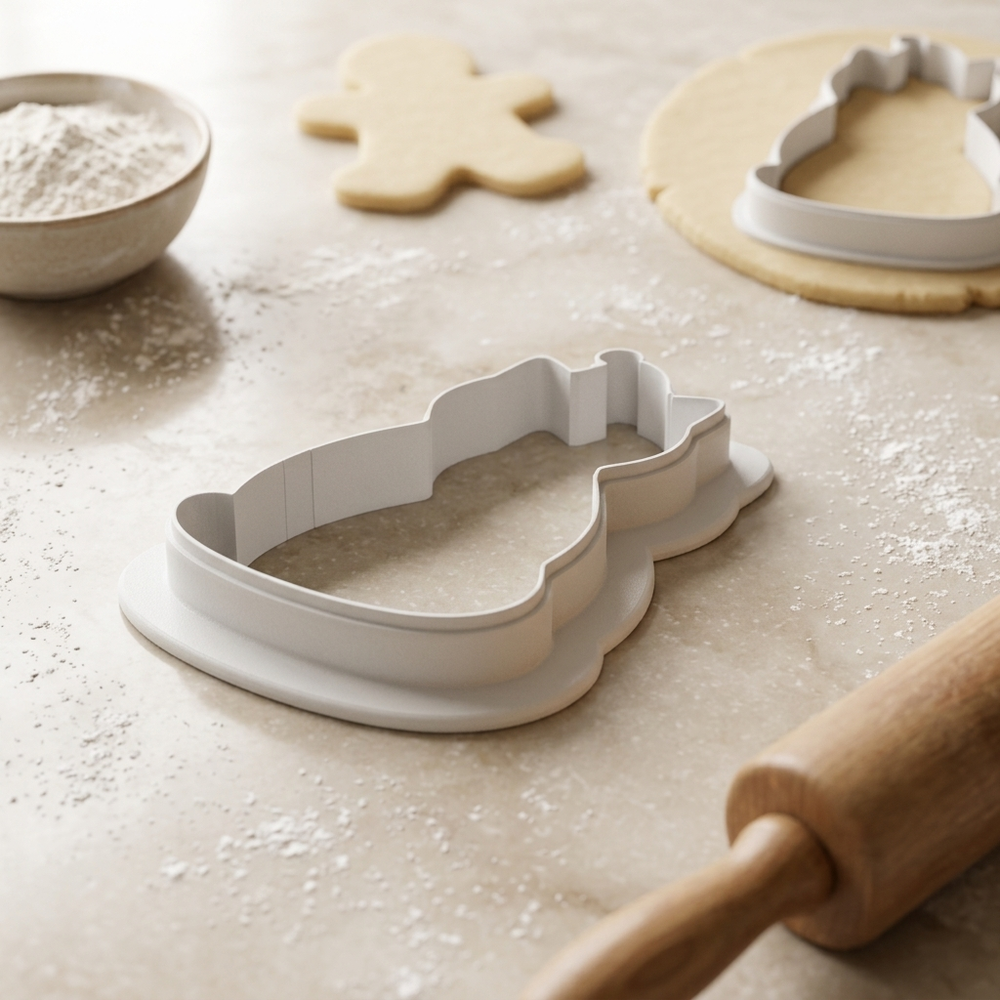 Christmas Cat Cookie Cutter, 3D Printed Christmas Theme