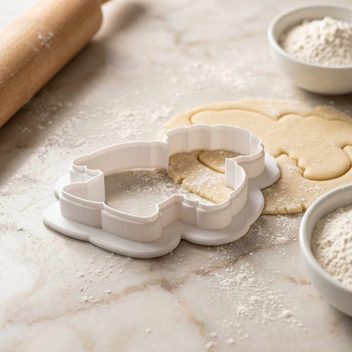 Robot Detailed Cookie Cutter, 3D Printed Cookie Theme