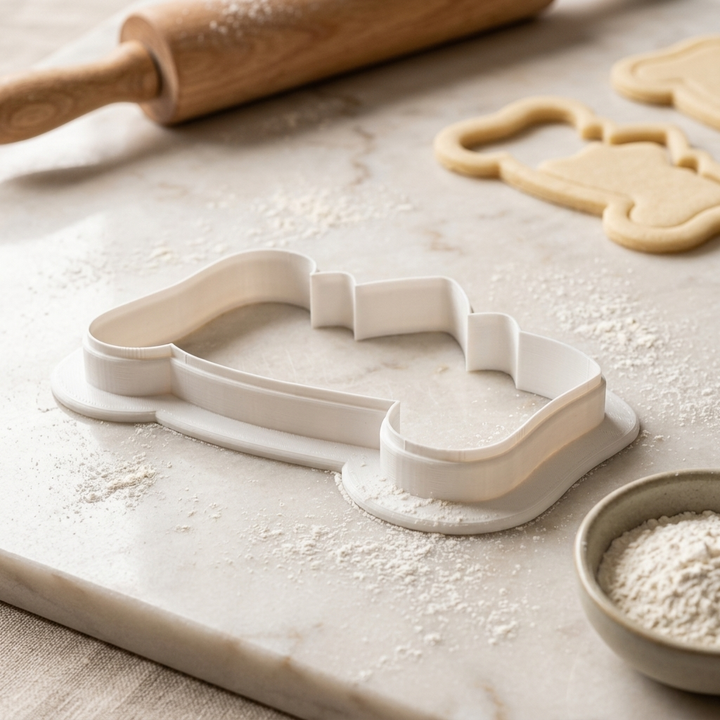 Mountain Scroll Cookie Cutter, 3D Printed Outdoor Theme