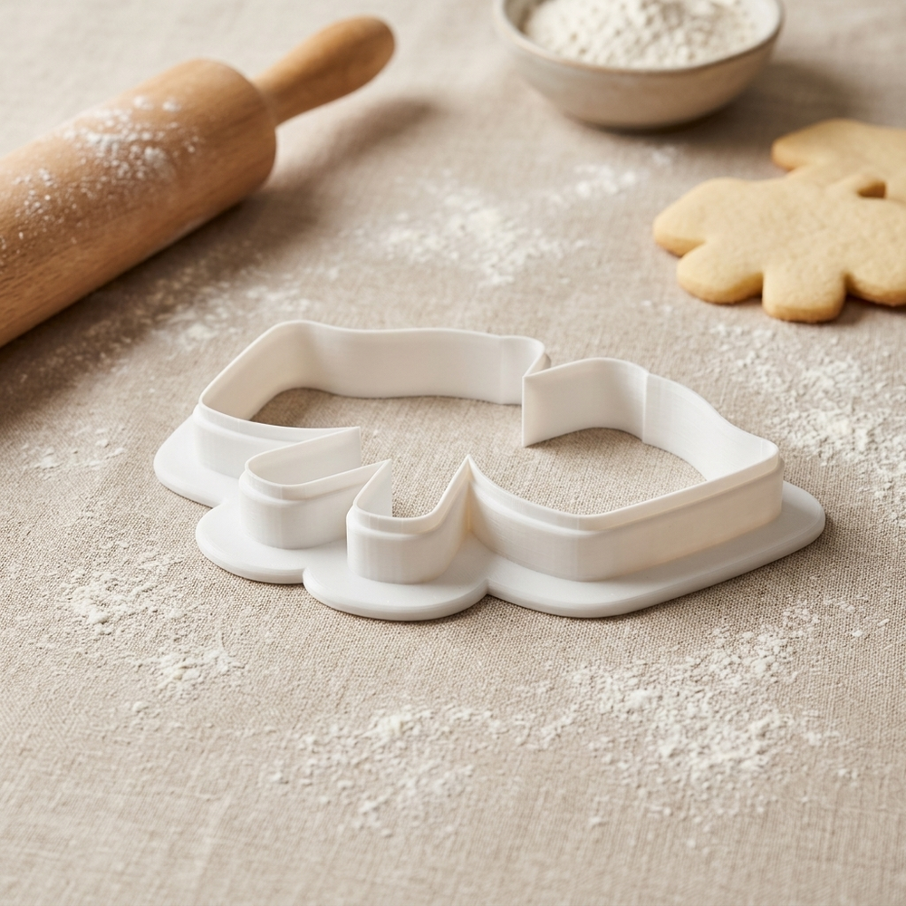 Checkered Flags Cookie Cutter, 3D Printed Holiday Theme