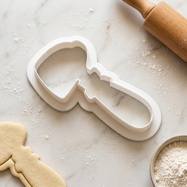 Christmas Ho Cookie Cutter, 3D Printed Christmas Theme