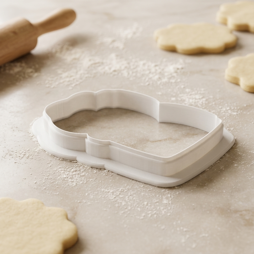 Open Book Bible Back To School Confirmation Cookie Cutter, 3D Printed School Theme