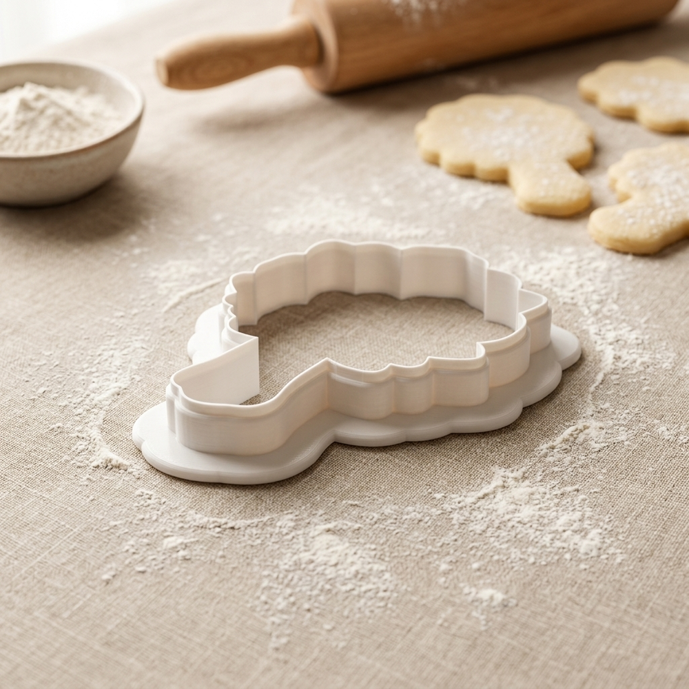 Jordan Bouquet Cookie Cutter, 3D Printed Cookie Theme