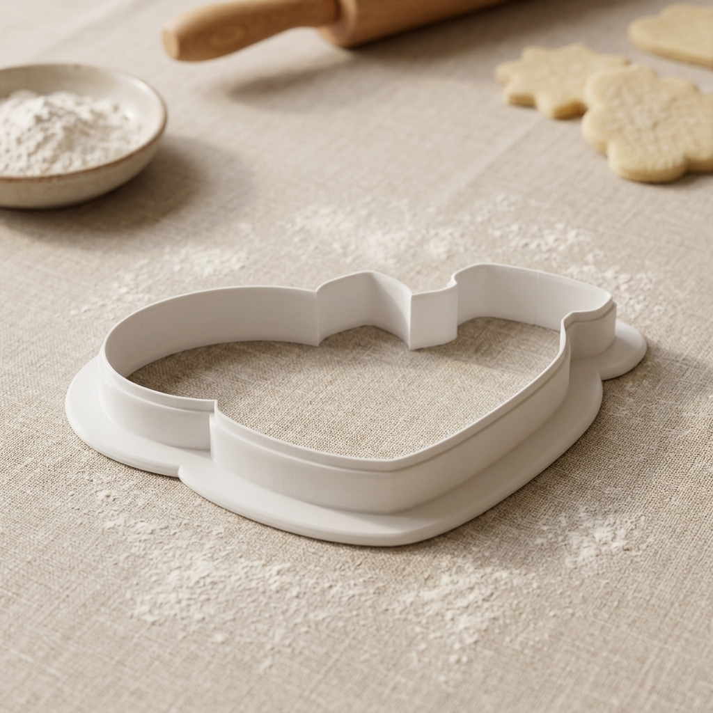 Milk And Cookies Cookie Cutter, 3D Printed Food Theme