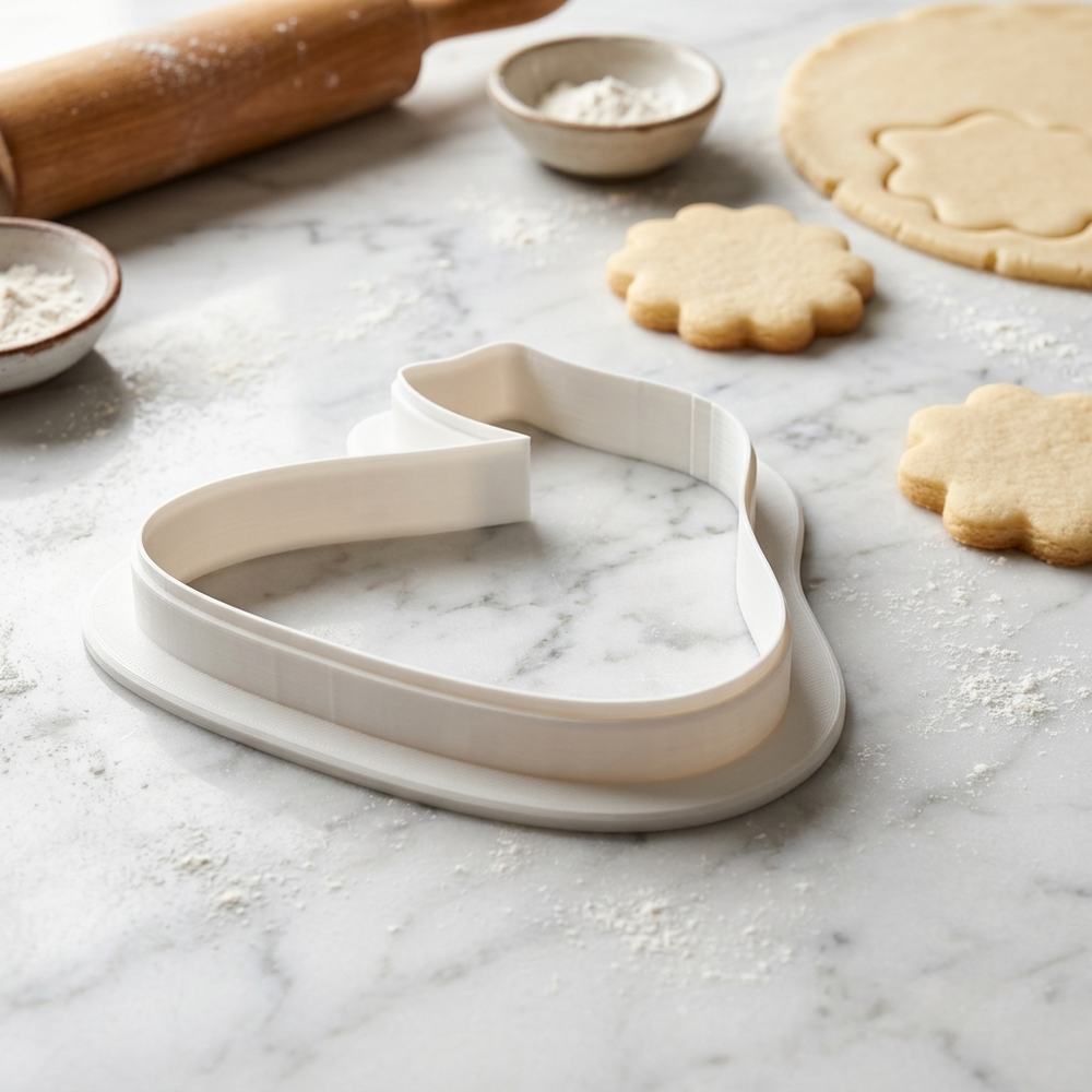 Chocolate Kiss Cookie Cutter, 3D Printed Valentine Theme