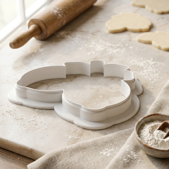 2 Lemons Cookie Cutter, 3D Printed Cookie Theme