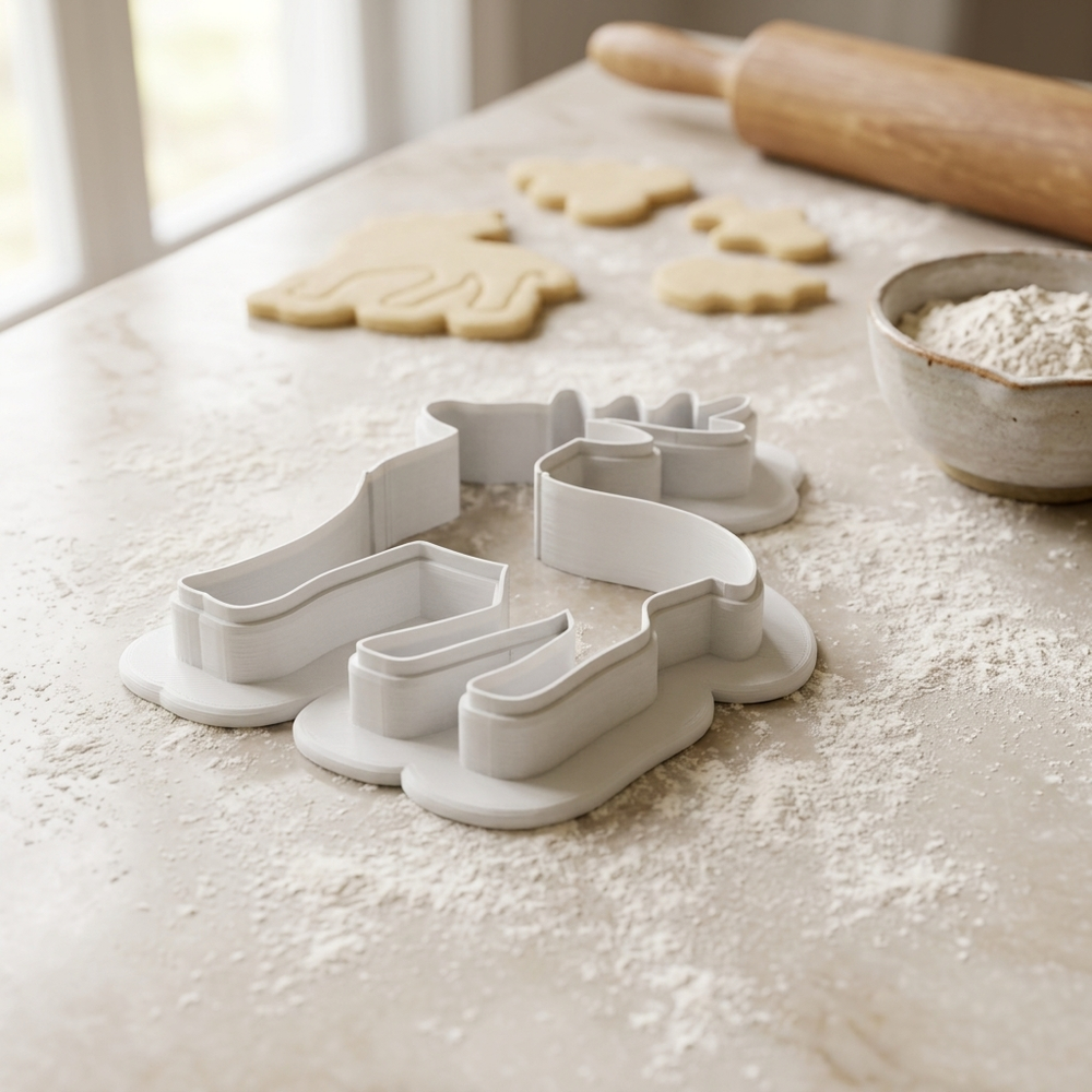 Timberland Deer Cookie Cutter, 3D Printed Animal Theme