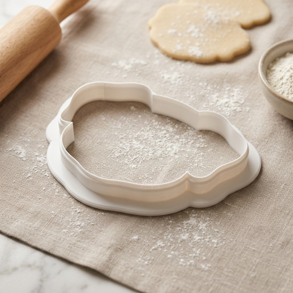 Blue And Red Dog Face Cookie Cutter, 3D Printed Animal Theme