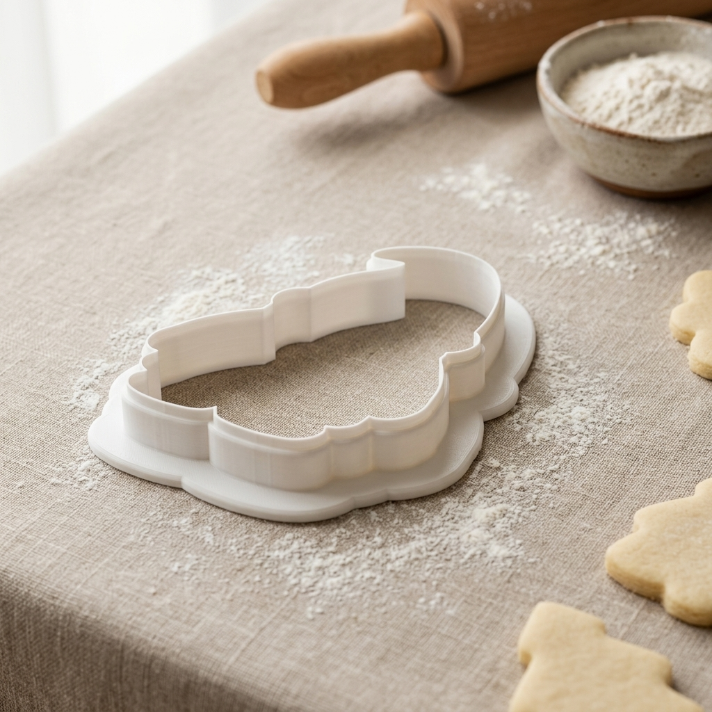 Gnome Detailed Christmas Cookie Cutter, 3D Printed Christmas Theme
