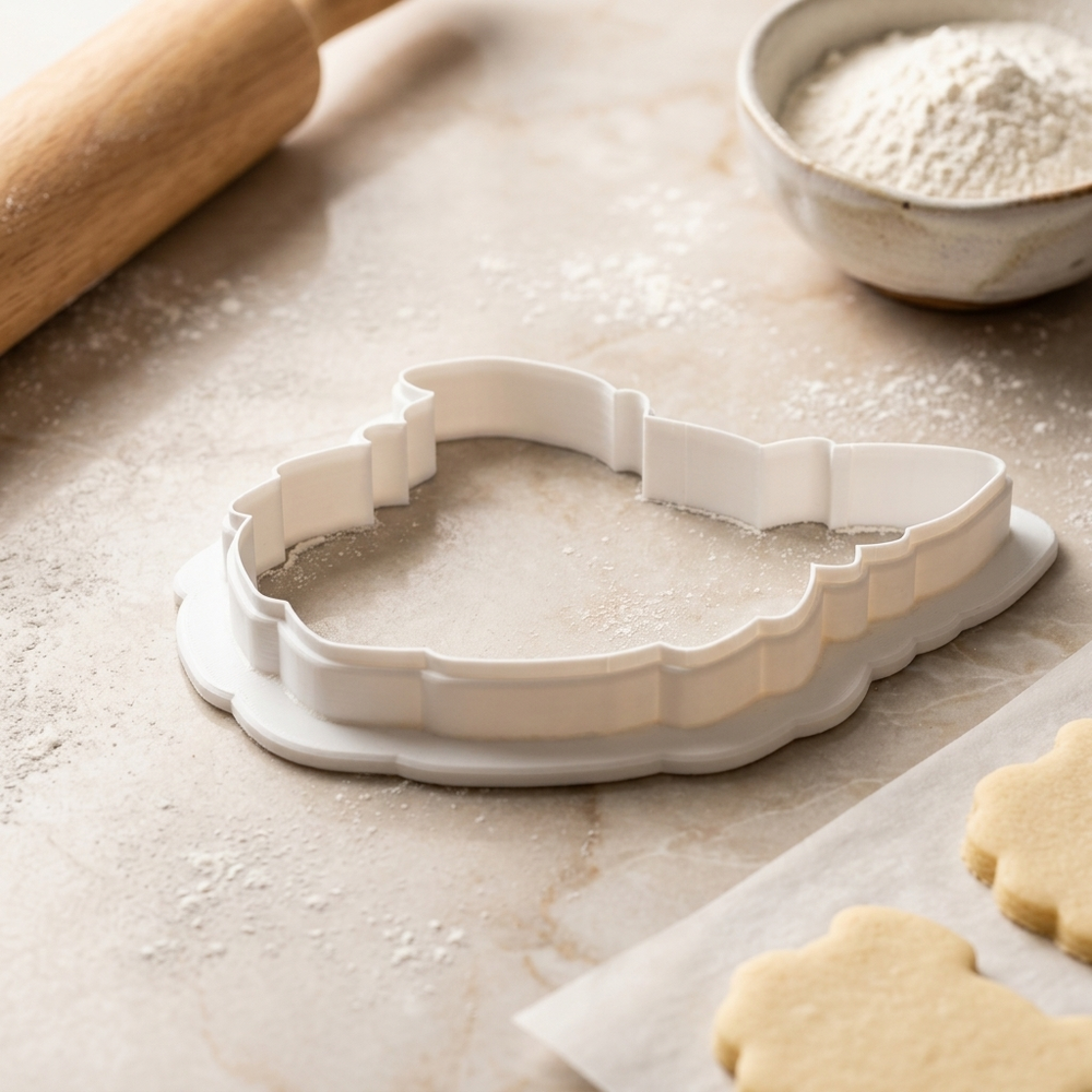 Dog Border Collie Head Cookie Cutter, 3D Printed Animal Theme