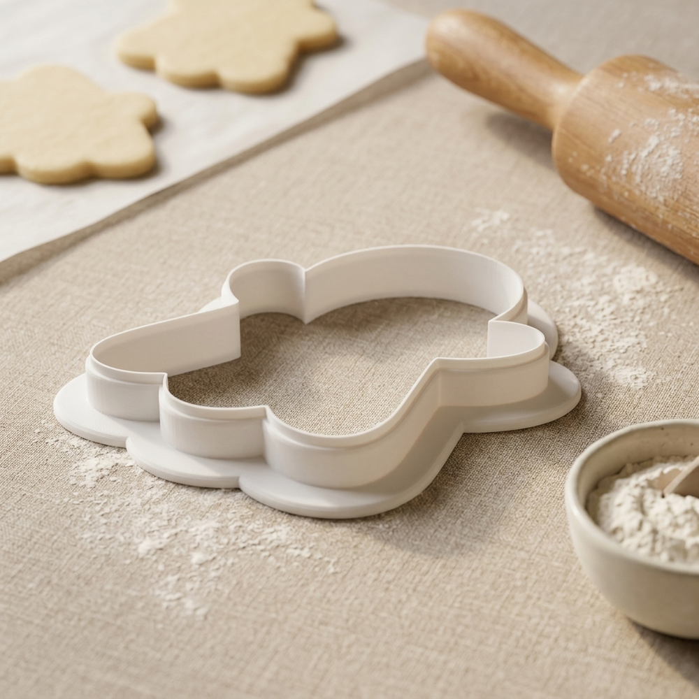 Party Ghost Cookie Cutter, 3D Printed Halloween Theme