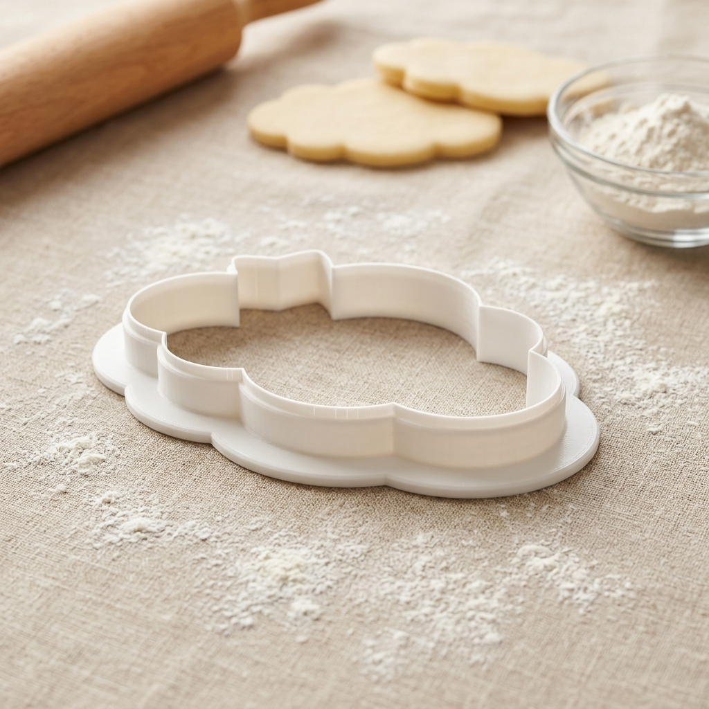 Cloud With Star V2 Cookie Cutter, 3D Printed Shape Theme