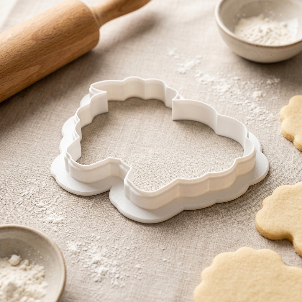 Sheep Cookie Cutter, 3D Printed Animal Theme