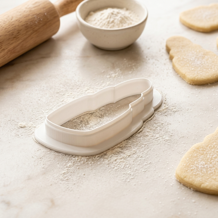Chubby Lipstick Cookie Cutter, 3D Printed Cookie Theme
