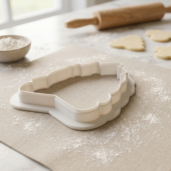 Campfire Detailed Cookie Cutter, 3D Printed Outdoor Theme