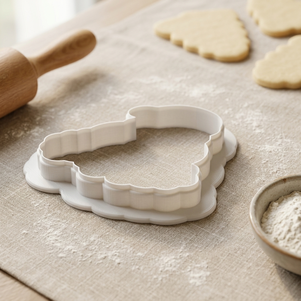 Ho Christmas Detailed Cookie Cutter, 3D Printed Christmas Theme