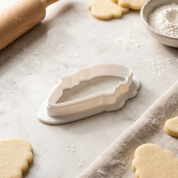 Double Waffle Ice Cream V2 Cookie Cutter, 3D Printed Food Theme