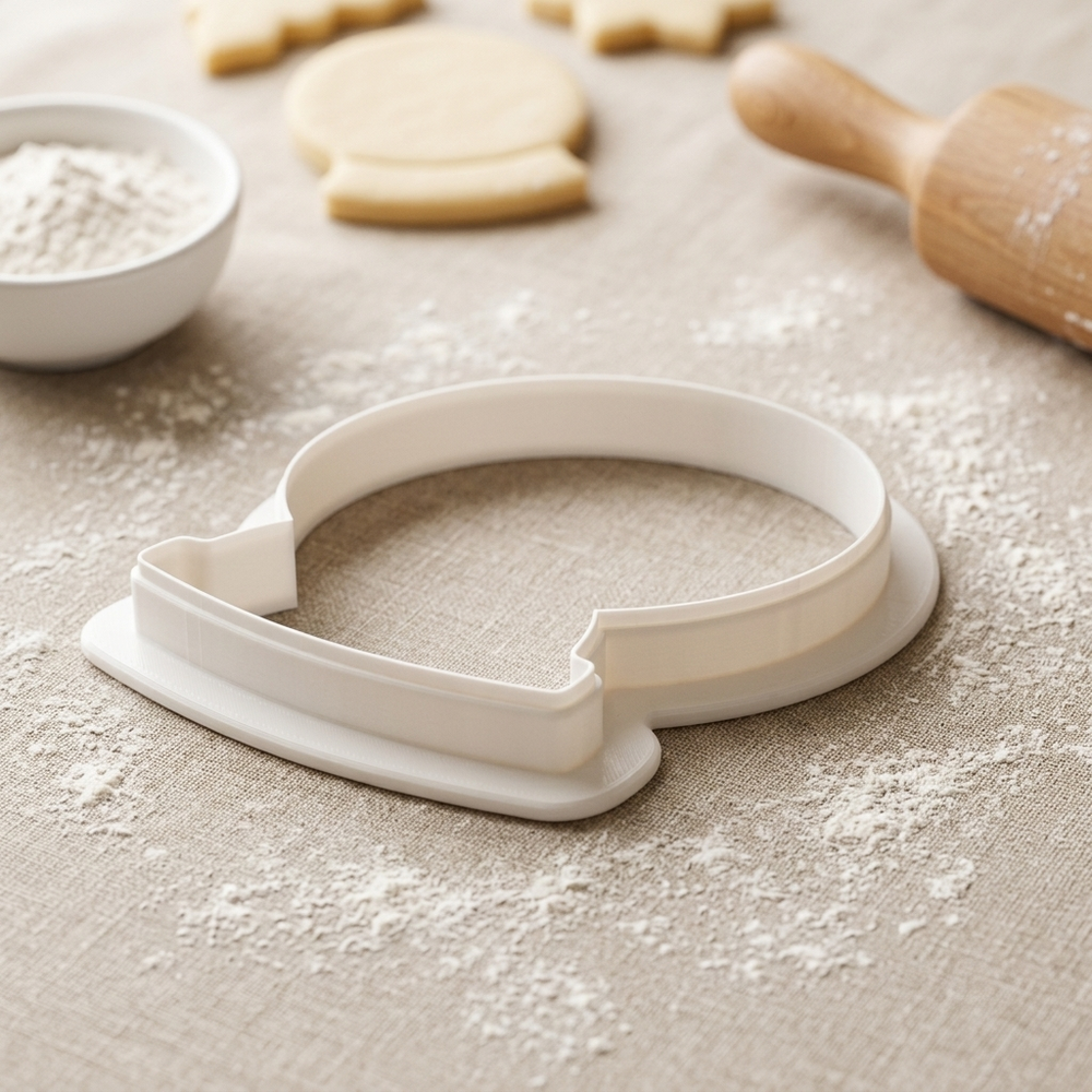 Vintage Snowglobe Cookie Cutter, 3D Printed Cookie Theme