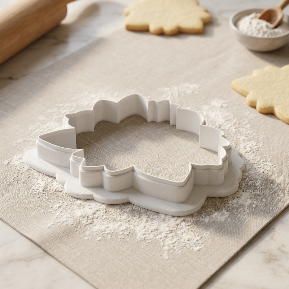 Echinacea Flower Cookie Cutter, 3D Printed Garden Theme