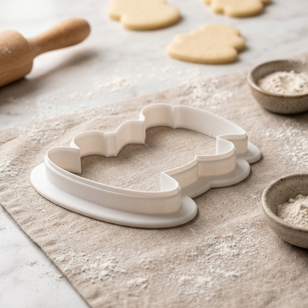 Stacking Tea Cups Cookie Cutter, 3D Printed Food Theme